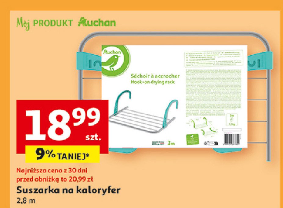 Suszarka na kaloryfer Auchan promocja w Auchan