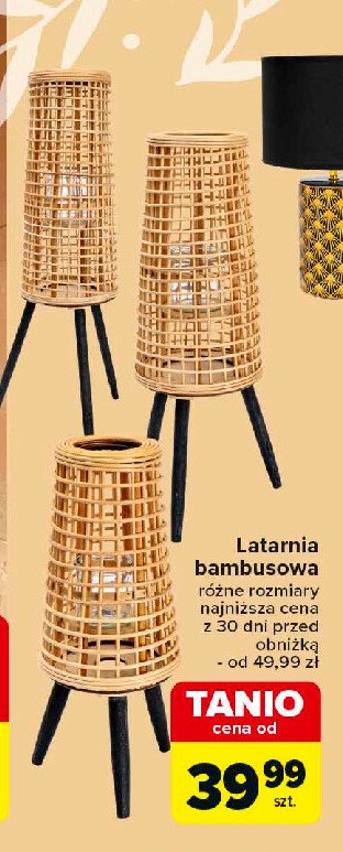 Latarnia bambusowa promocja