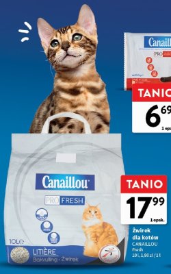Żwirek dla kotów CANAILLOU Pro Fresh promocja w Intermarche