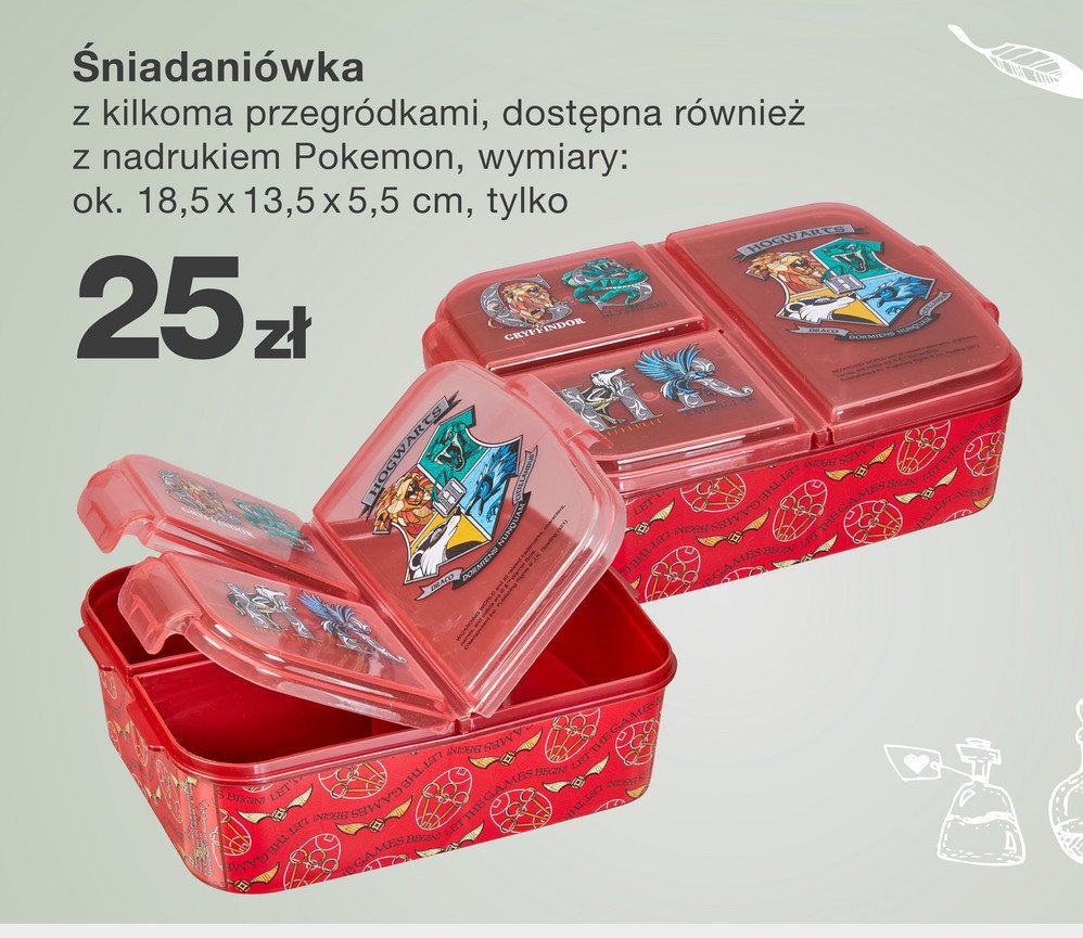 Śniadaniówka 18.5 x 13.5 x 5.5 cm promocja