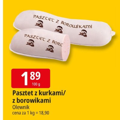Pasztet z kurkami/z borowikami Olewnik promocja w Leclerc
