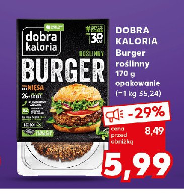 Burger roślinny Dobra kaloria promocja