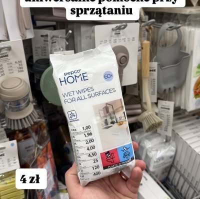 Ściereczki nawilżane uniwersalne 60 szt promocja w Pepco