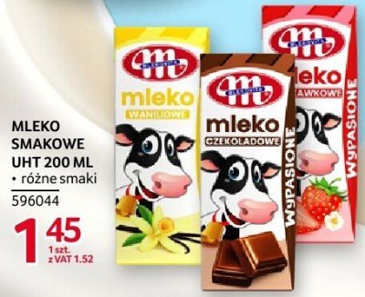 Mleko smakowe UHT 200ml różne smaki promocja w Selgros