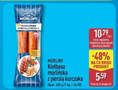Kiełbasa morlińska z piersią kurczaka  promocja w Aldi