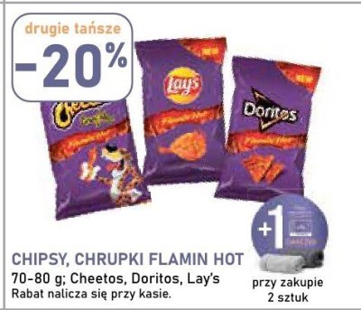 Chipsy Flamin Hot promocja w Stokrotka