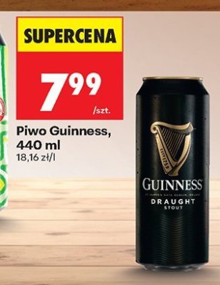 Piwo Guinness, 440 ml promocja w Biedronka