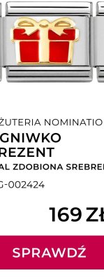 Ogniwko prezent, stal zdobiona srebrem promocja w Briju