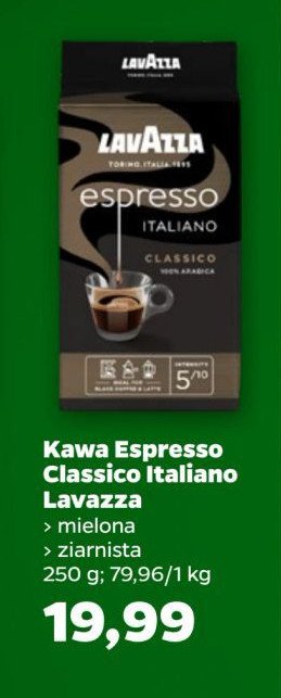 Kawa Lavazza espresso italiano promocja w Netto