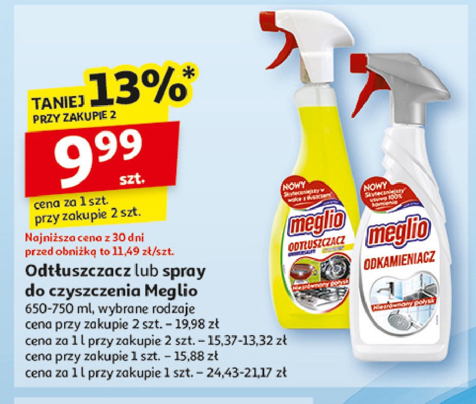 Odtłuszczacz w sprayu Meglio promocja w Auchan