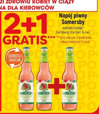 Napój piwny Somersby wybrane rodzaje Carlsberg promocja w POLOmarket