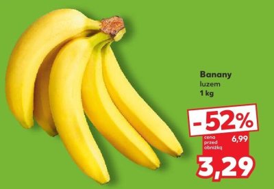 Banany luzem 1 kg promocja w Kaufland