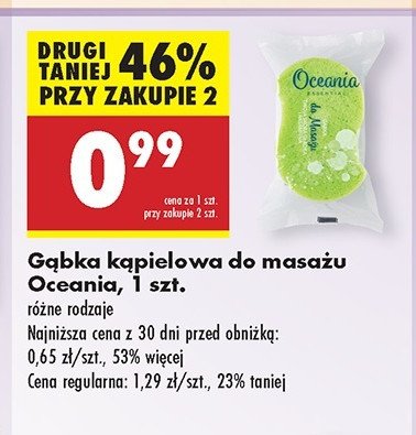 Gąbka do masażu Oceania promocja
