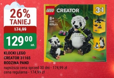 Klocki LEGO CREATOR 31165 RODZINA PAND promocja w bi1