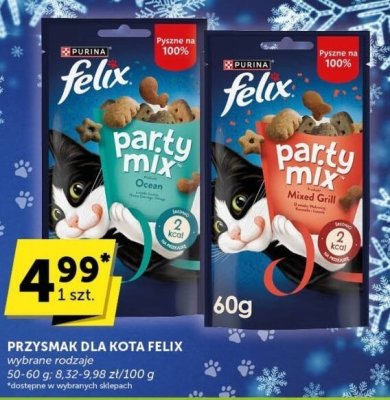 Przysmak dla kota Felix party mix promocja w Euro Sklep