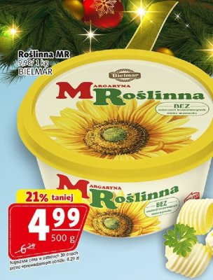 Margaryna Roślinna MR 500g Bielmar promocja w Prim Market