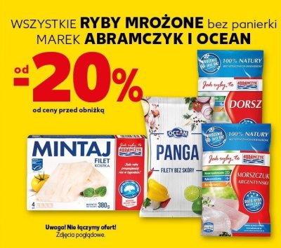 Wszystkie ryby mrożone bez panierki Abramczyk, Ocean promocja w Kaufland