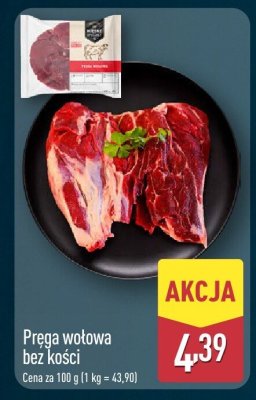 Pręga wołowa bez kości promocja w Aldi