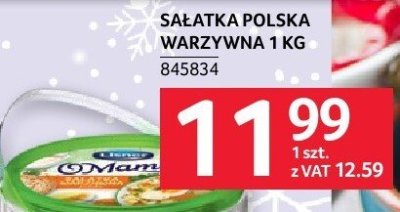 Sałatka polska warzywna 1 kg promocja w Selgros