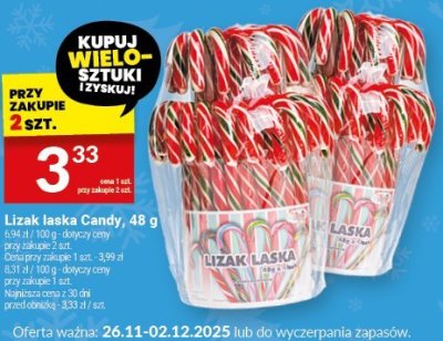 Lizak laska Candy, 48 g promocja w Twój Market