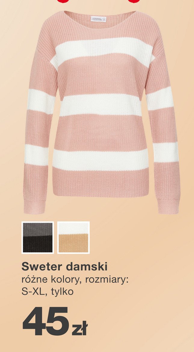 Sweter damski rozm. s-xl promocja