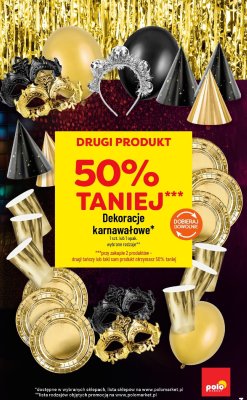 Dekoracje karnawałowe - DRUGI PRODUKT -50% promocja w POLOmarket
