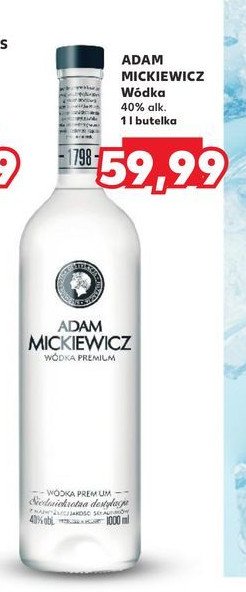 Wódka Adam mickiewicz promocja