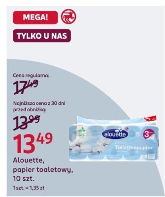 Papier Alouette toaletowy promocja w Rossmann