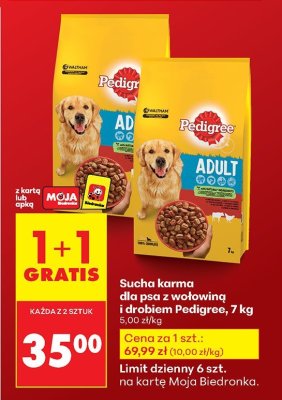 Karma sucha dla psa z wo艂owin膮 promocja w Biedronka