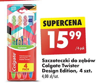 Szczoteczka do zębów soft Colgate twister fresh promocja