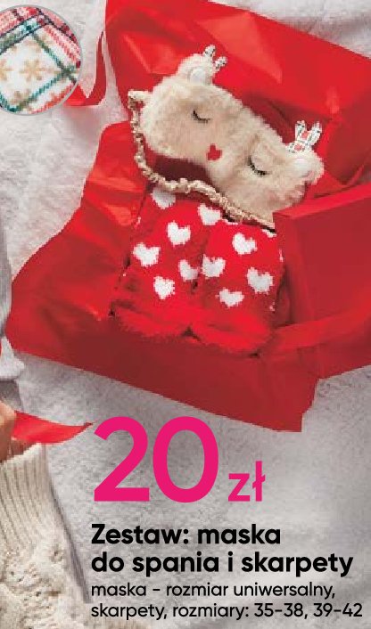 Zestaw maska do spania i skarpety 39-42 promocja