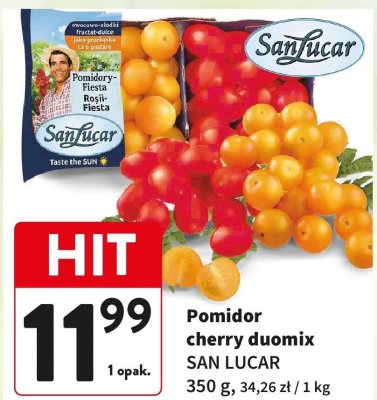 Pomidor cherry duomix SAN LUCAR promocja w Intermarche