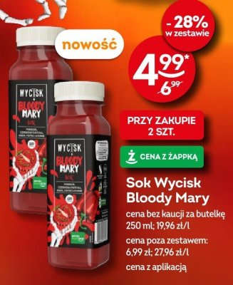 Sok Wycisk Bloody Mary 250ml promocja w Żabka