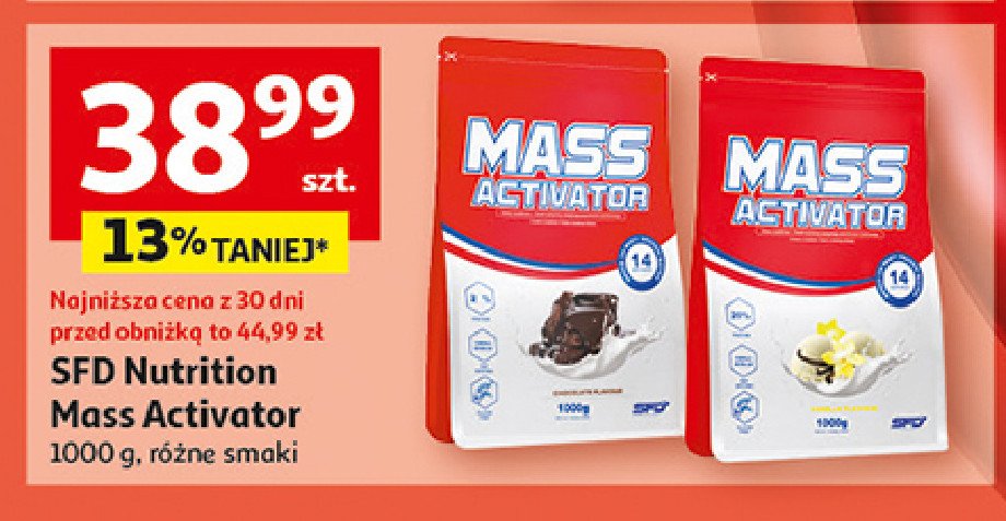 Mass activator czekolada Sfd mass activator promocja w Auchan