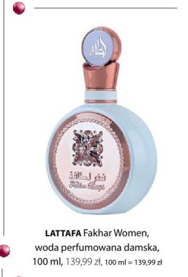 Woda perfumowana damska Fakhar Women LATTAFA promocja w Hebe