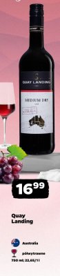 Wino Quay Landing półwytrawne 750ml promocja w Netto