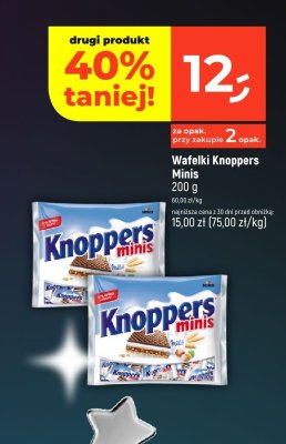 Wafelki Knoppers Minis promocja w Dealz