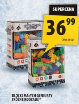 Klocki małych geniuszy (różne rodzaje) promocja w Arhelan