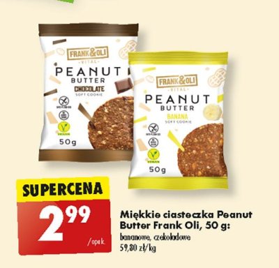 Ciasteczka peanut butter banana Frank&oli promocja