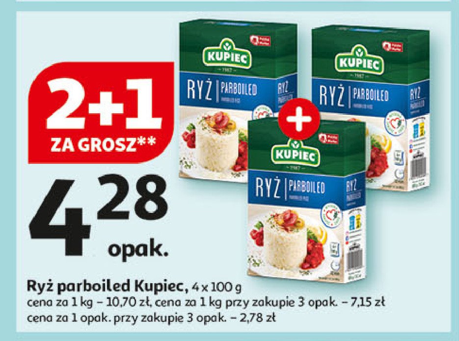 Ryż parboiled Kupiec promocja