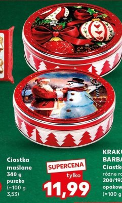 Ciastka maślane puszka promocja w Kaufland