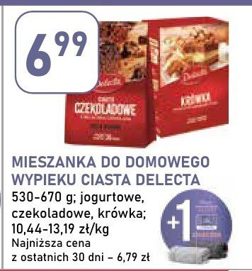 Mieszanka do domowego wypieku ciasta Delecta promocja w Stokrotka