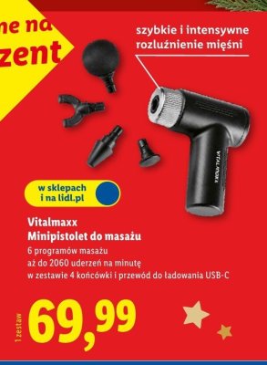 Minipistolet do masażu Vitalmaxx promocja w Lidl