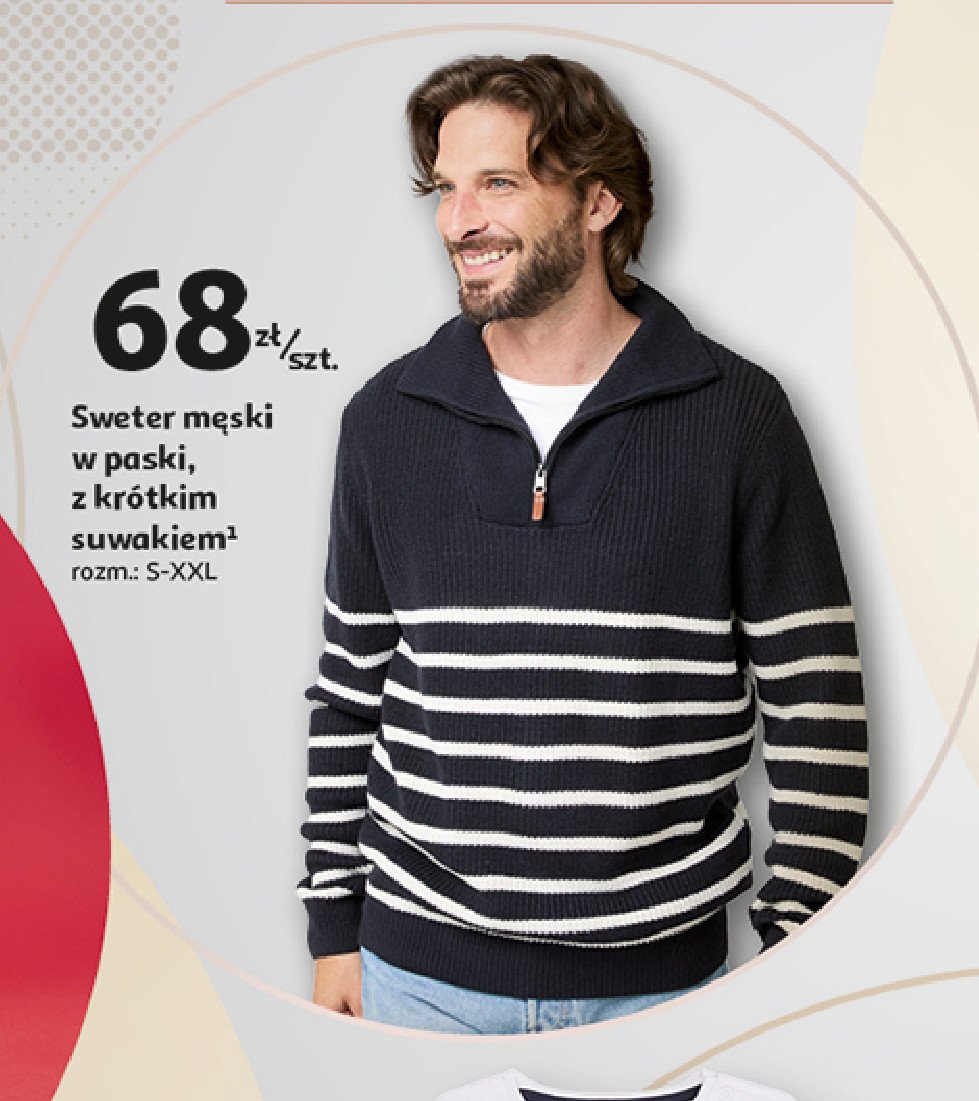 Sweter męski Auchan inextenso promocja