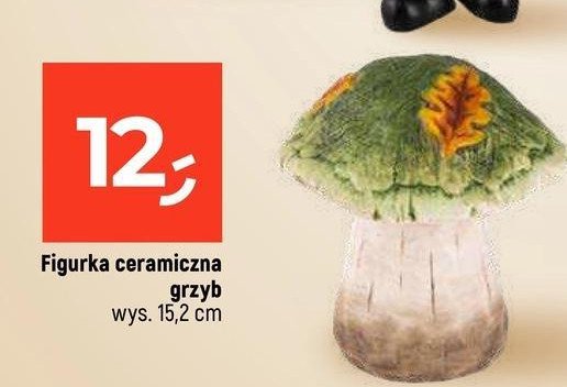 Figurka ceramiczna grzybek promocja