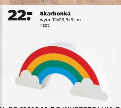 Skarbonka t臋cza 12 x 25.5 x 5 cm promocja