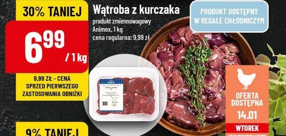 Wątroba z kurczaka Morliny promocja