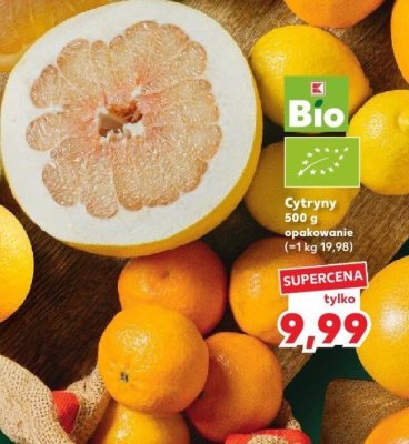Cytryny Bio 500 g opakowanie promocja w Kaufland