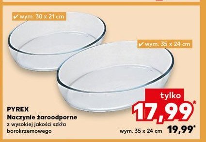 Naczynie żaroodporne 35 x 23 cm Pyrex promocja w Kaufland