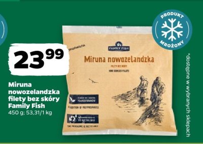 Miruna nowozelandzka filety bez skóry  promocja w Netto
